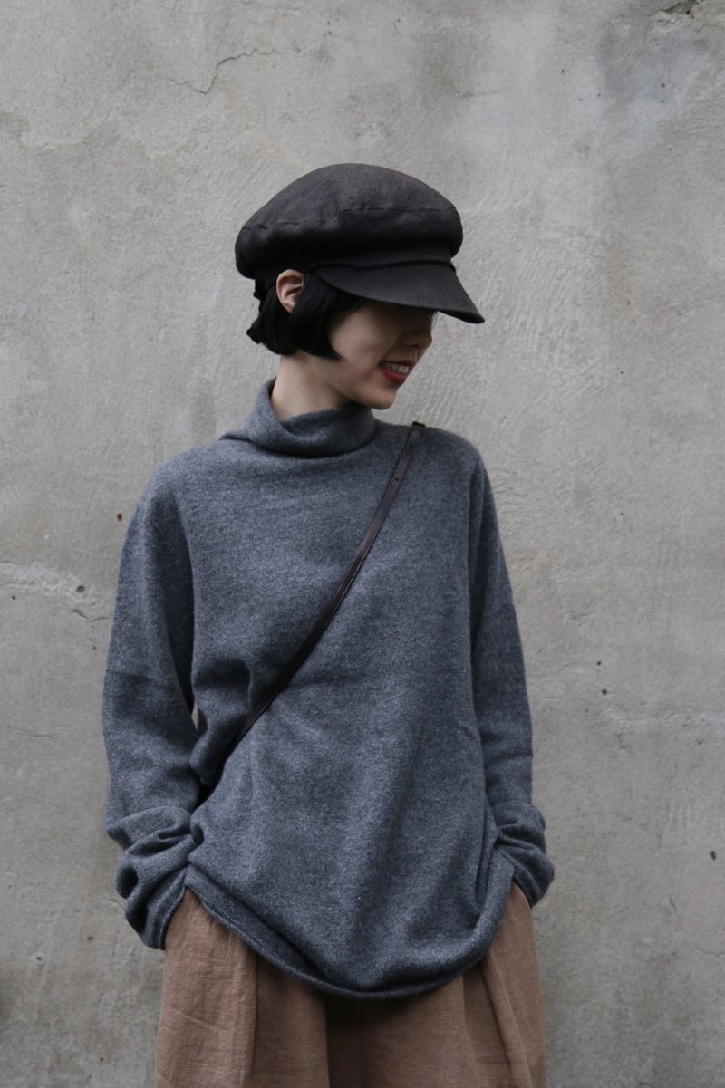 源自柔软纤维的极致舒适 喀什米尔100 高领针织衫 231109-5 - 女装上衣 - 其他材质 