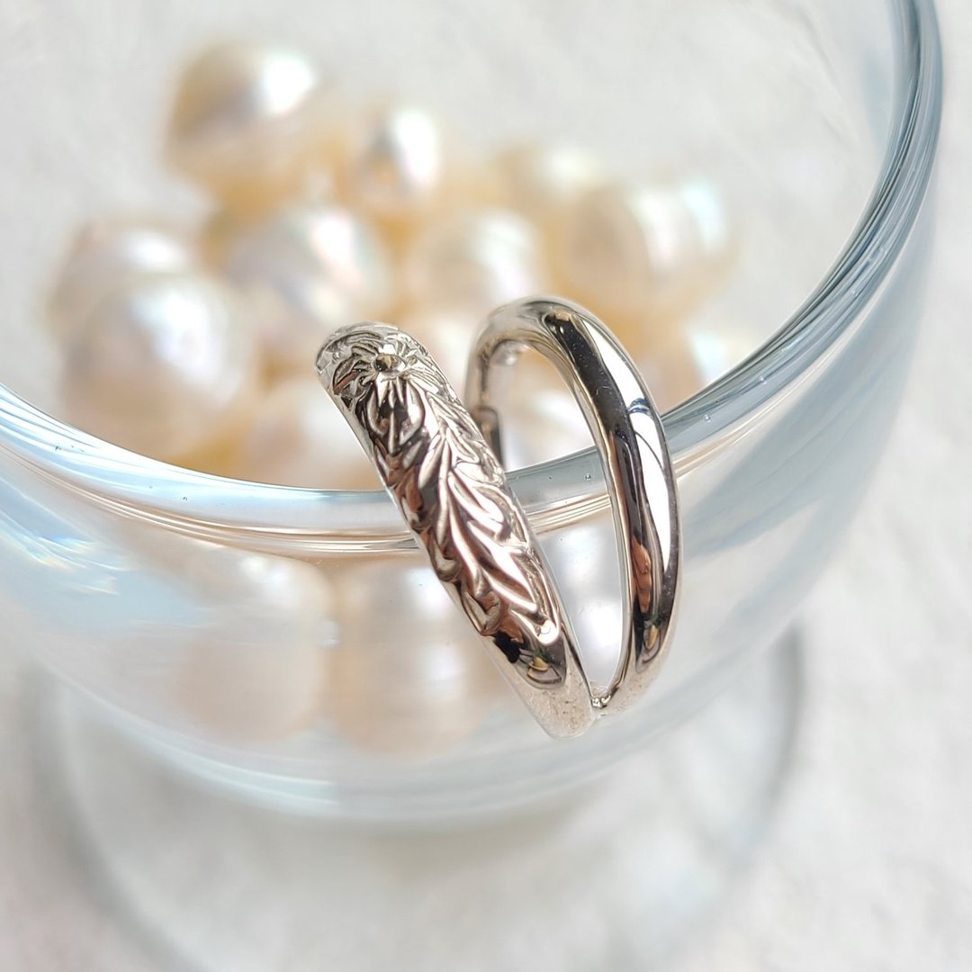 Maile's Double Hawaiian Ear Cuff / Silver925 - 耳环/耳夹 - 纯银 银色