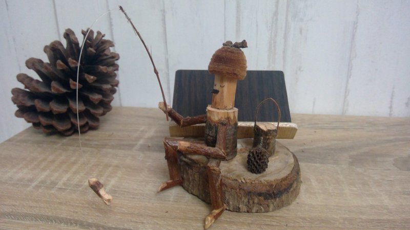 【家居饰品&办公小物】钓到你的好人脉 - 名片架/名片座 - 木头 