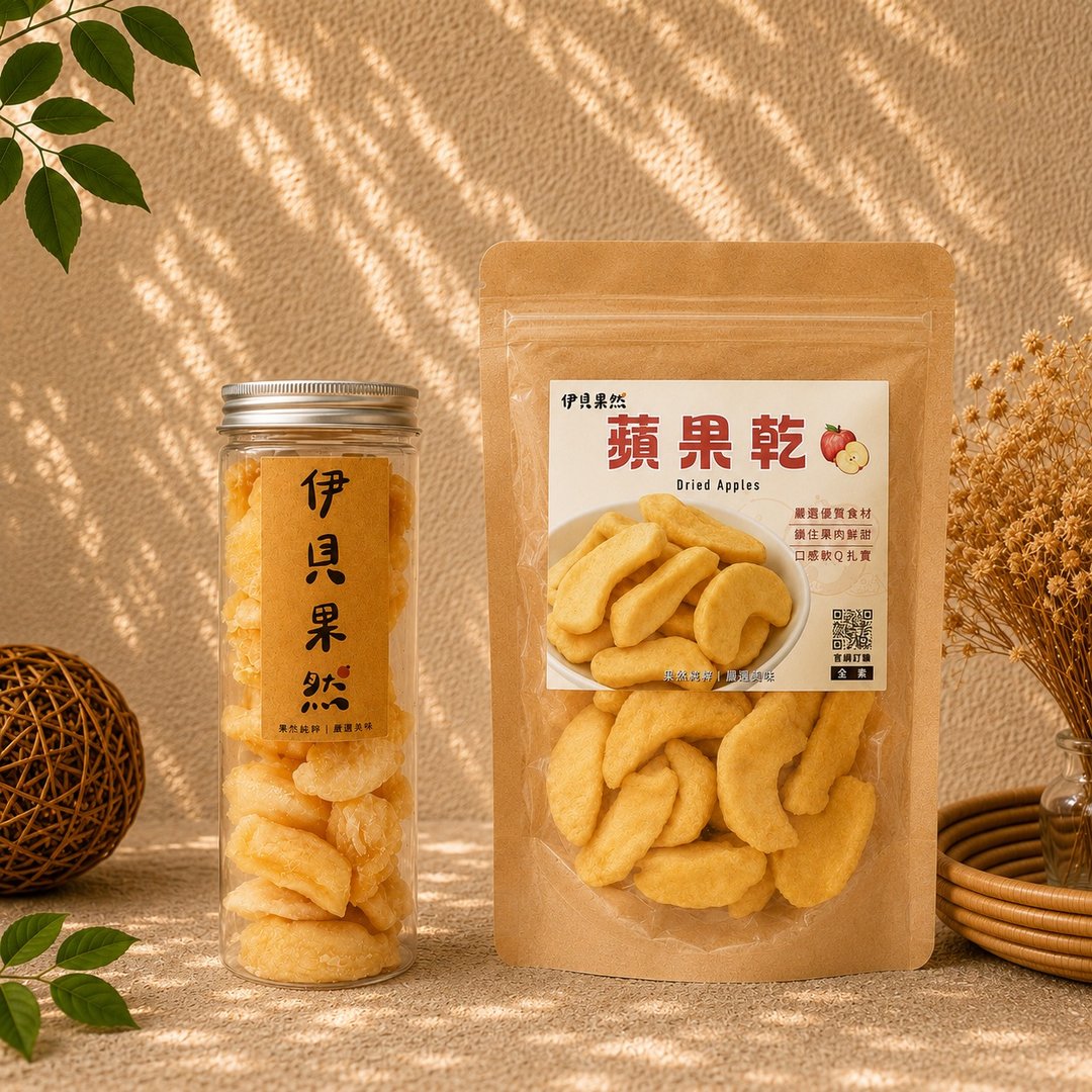 【伊贝果然】苹果干 - 水果干 - 防水材质 