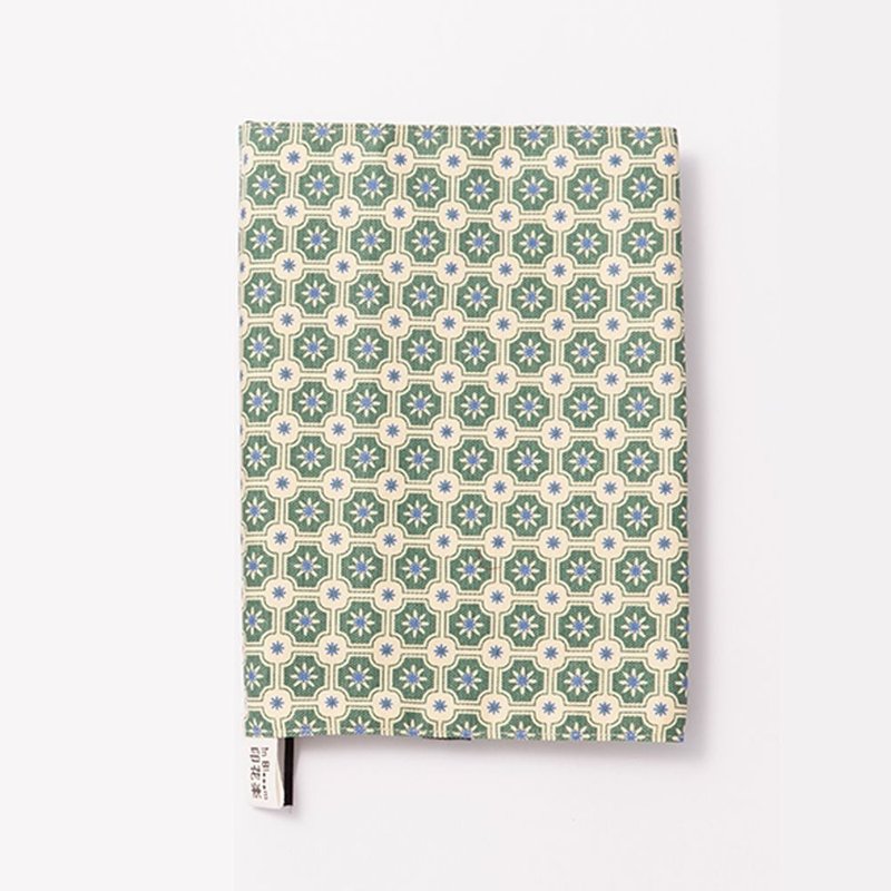 20K布书衣/老磁砖2号/米黄灰绿 - 书衣/书套 - 棉．麻 