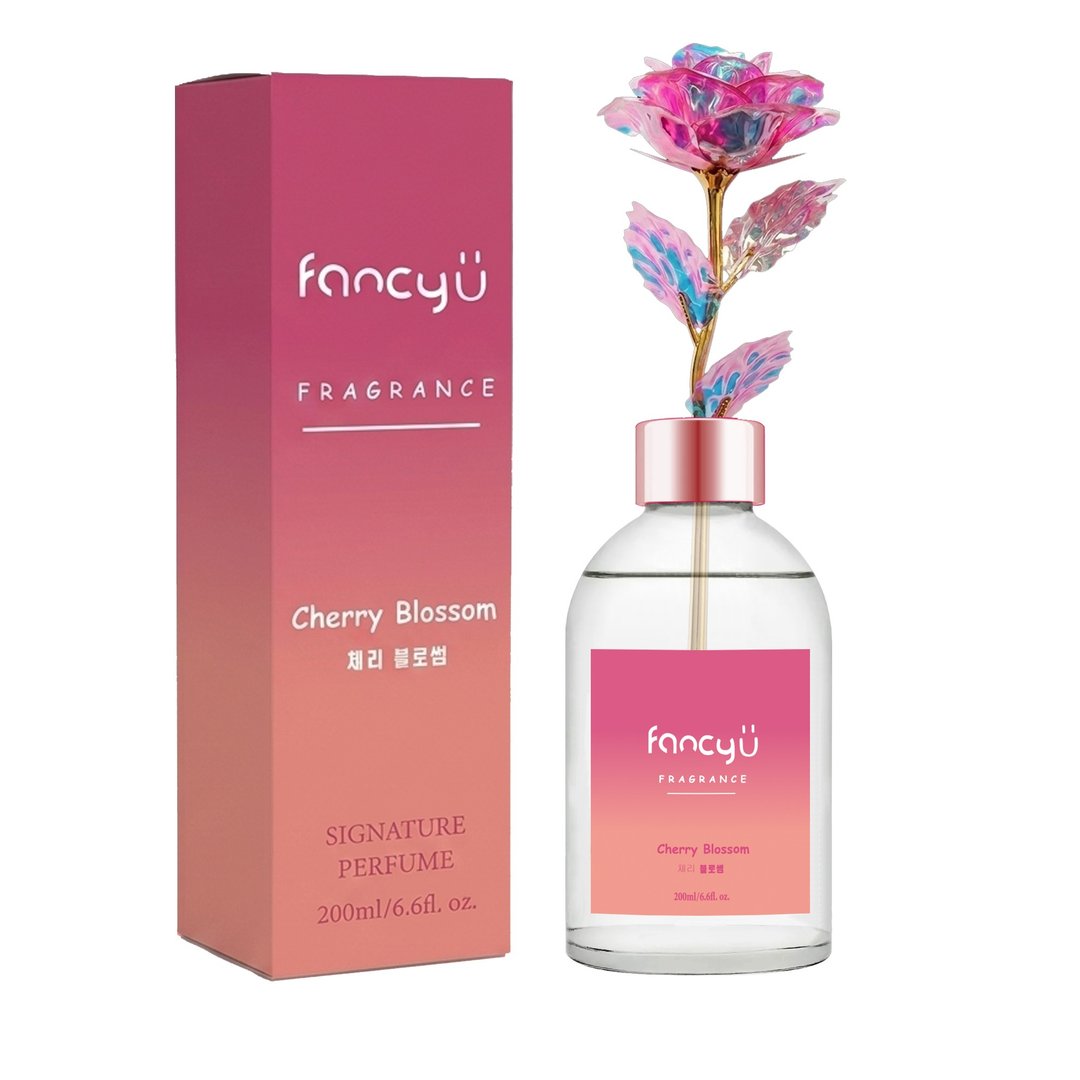 FANCY U 极光玫瑰扩香瓶 - 春樱绽放 Cherry Blossom - 香薰/精油/线香 - 精油 粉红色