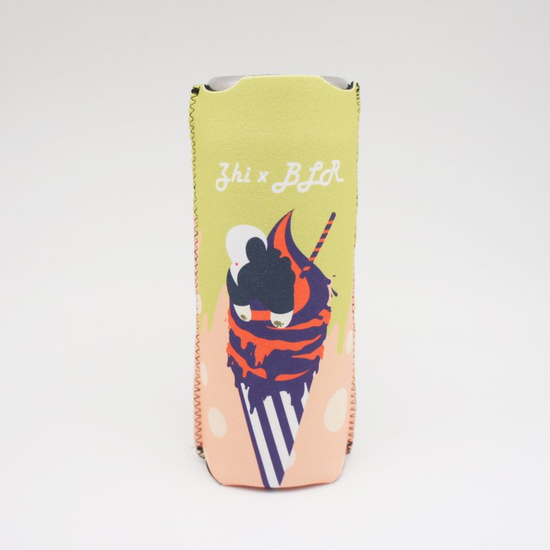 BLR 保温瓶套 保冰/保温 玻璃瓶 水壶套 Zhi 冰淇淋 联名款 黄 - 随行杯提袋/水壶袋 - 其他材质 黄色