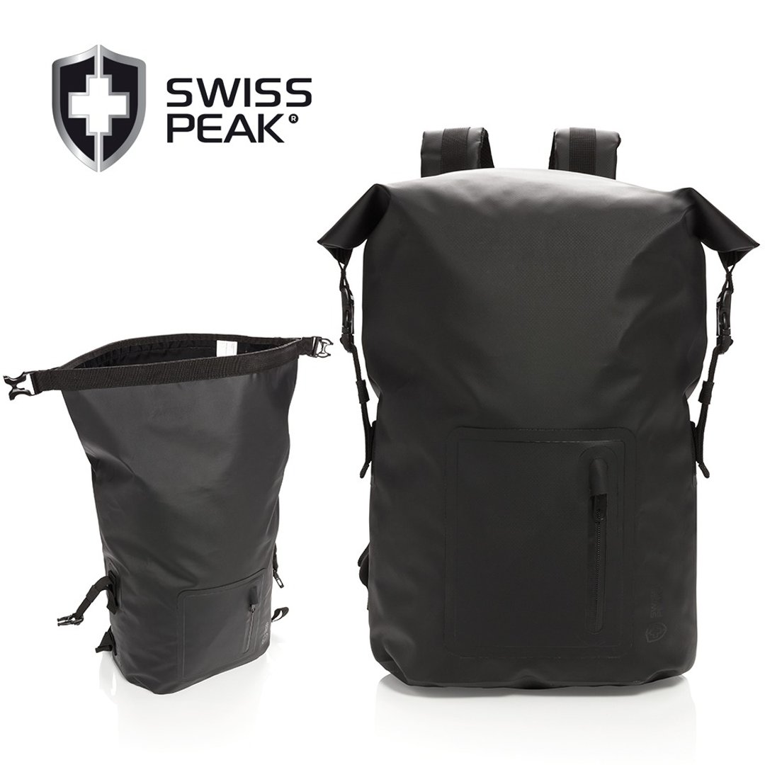 SWISS PEAK waterproof 户外休闲防水机能后背包 - 后背包/双肩包 - 其他材质 黑色