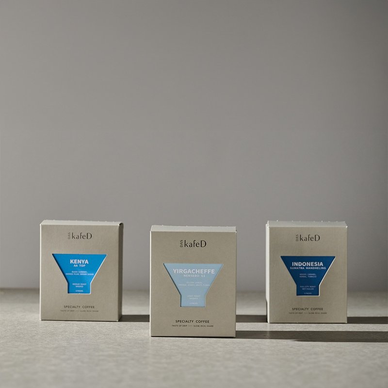 kafeD 精品咖啡挂耳包 中烘焙  香甜风味 5入滤挂组 - 咖啡 - 其他材质 白色