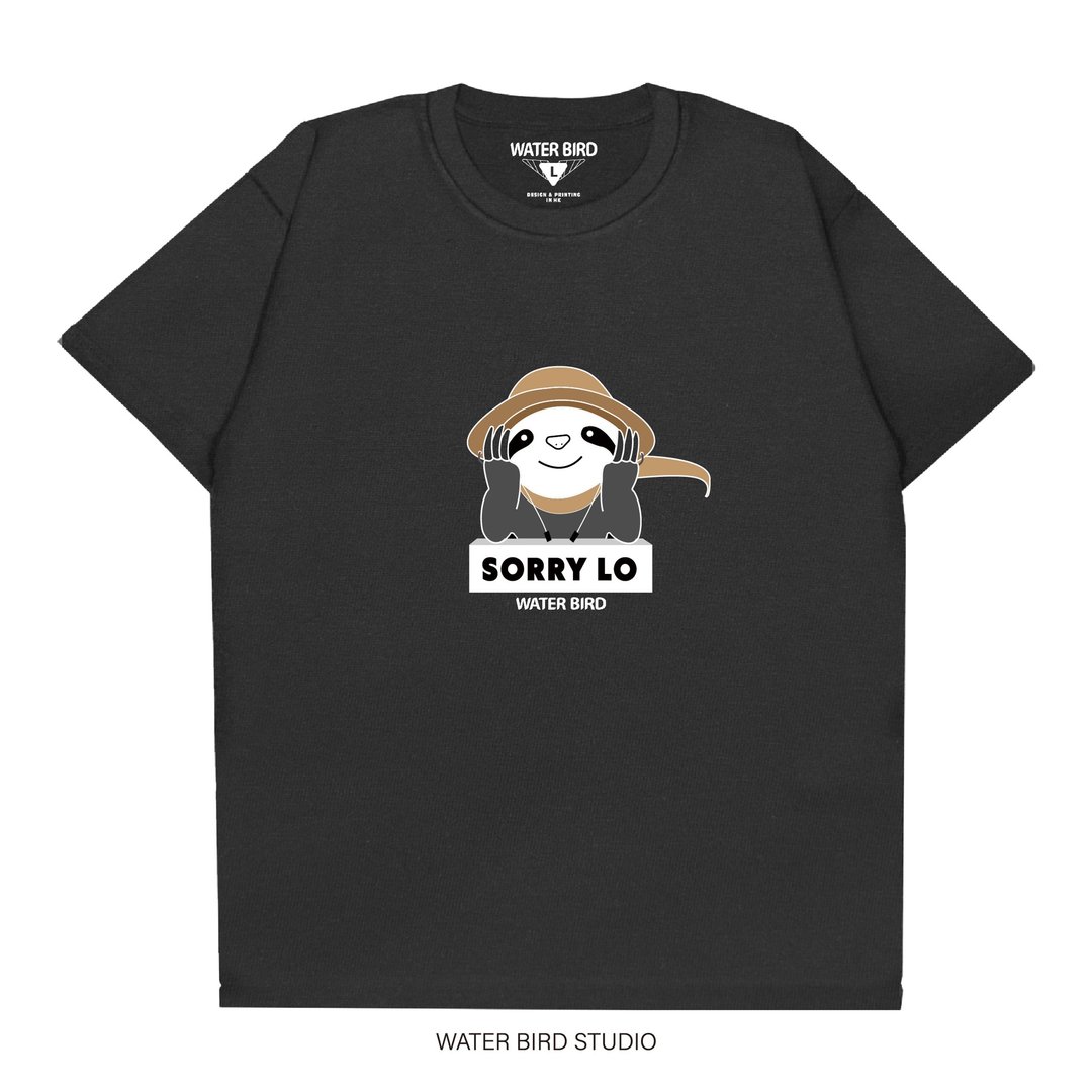 SORRY LO - T-Shirt - 男装上衣/T 恤 - 棉 黑色