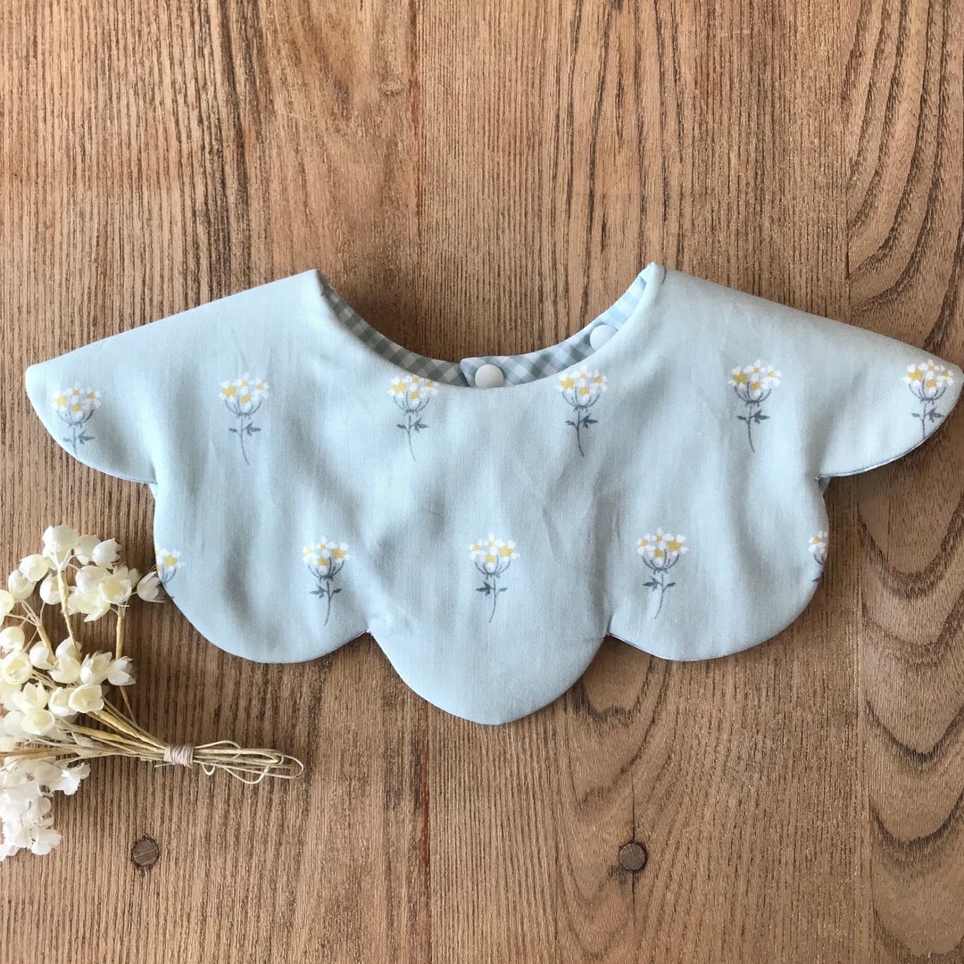 Mokumoku Bib / Bib (Lace Flower) - 围嘴/口水巾 - 棉 绿色