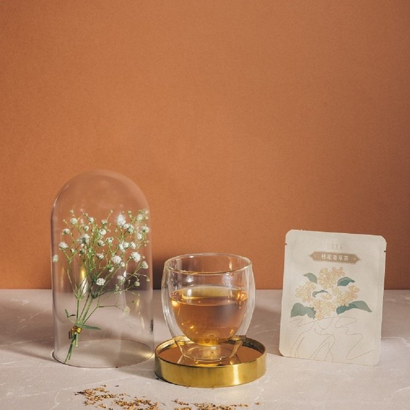 【花草茶包】桂花香草茶 10 入/无加糖自然甜/送礼/花草茶礼盒 - 茶 - 其他材质 橘色