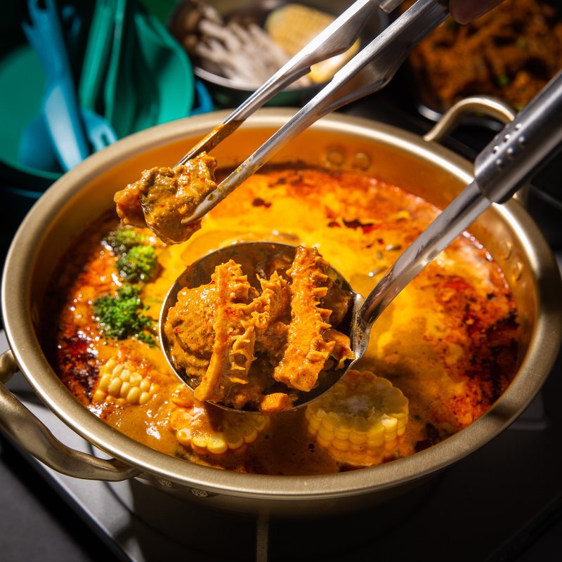 【即期优惠】道地星马下酒菜/火锅底料 - 叻沙咖喱卤三宝 - 熟食小吃 - 新鲜食材 橘色