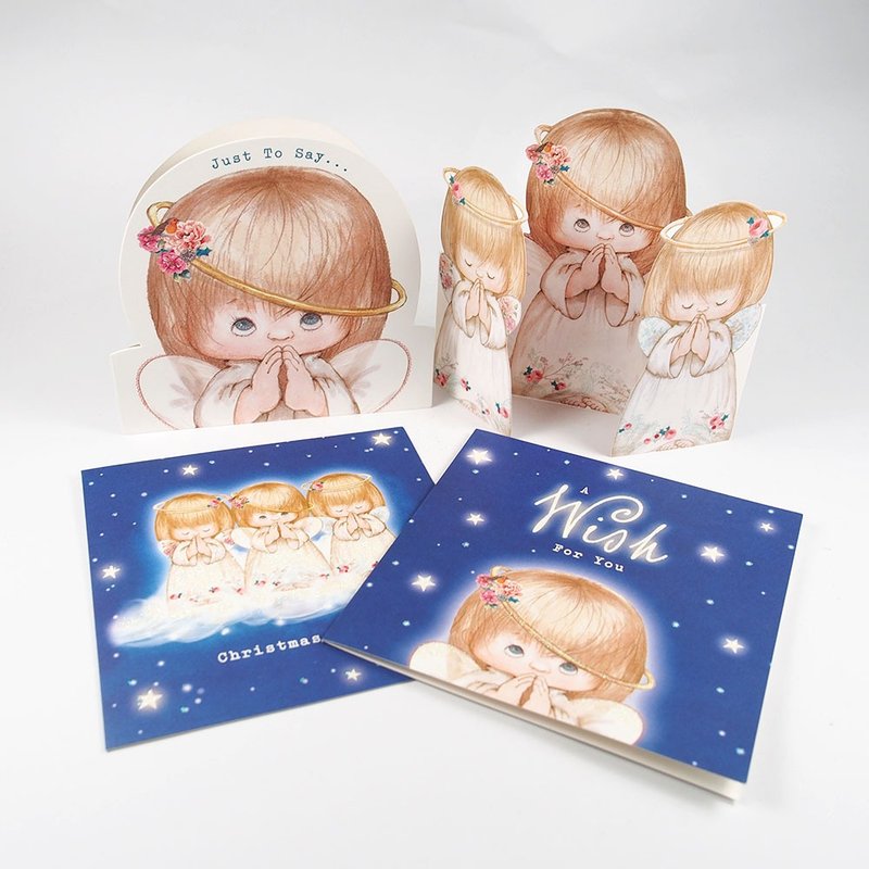 小天使的祝福  耶诞盒卡18入【Hallmark-卡片 圣诞节系列】 - 卡片/明信片 - 纸 多色