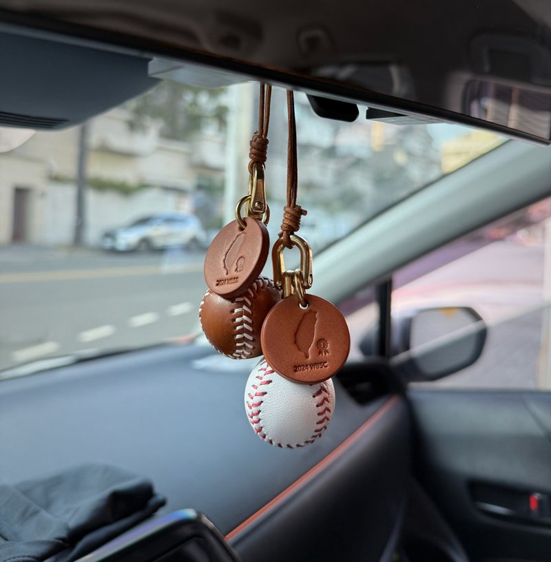 真皮棒球钥匙圈(2024WBSC限定款) - 钥匙链/钥匙包 - 真皮 