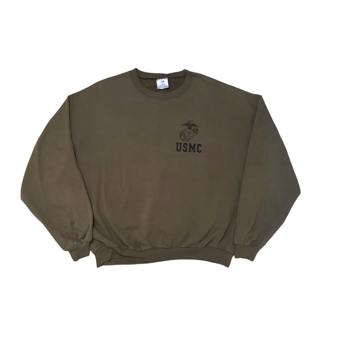 美军公发USMC训练运动服 XL - 中性连帽卫衣/T 恤 - 其他人造纤维 绿色