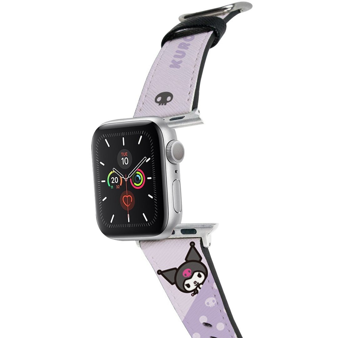 SANRIO-Apple Watch皮革表带-波点系列-KUROMI - 表带 - 人造皮革 紫色