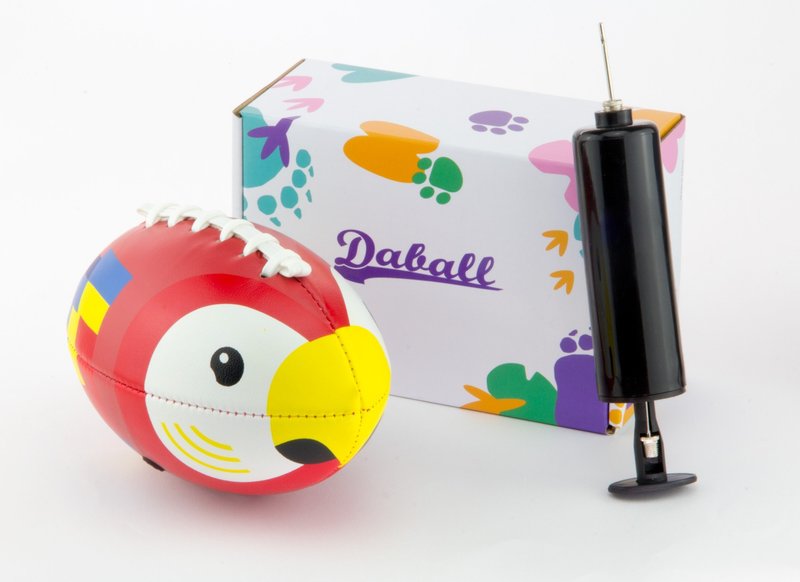 Daball 达波彩绘儿童美式足球(鹦鹉) - 其他 - 人造皮革 红色