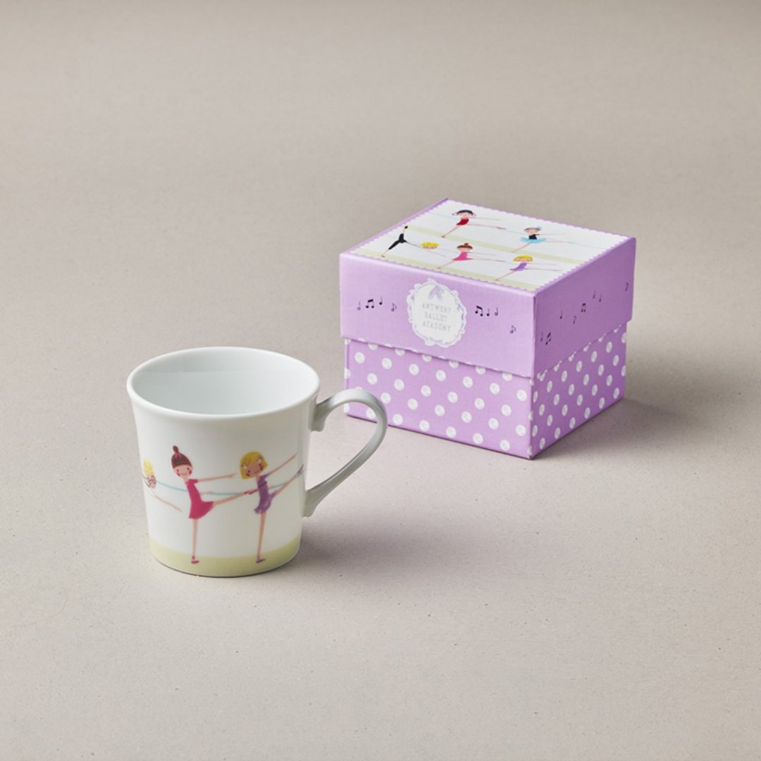 【福袋】日本美浓烧 - 芭蕾舞精装马克杯 - 来伸展 (300ml) - 其他杯子 - 瓷 多色