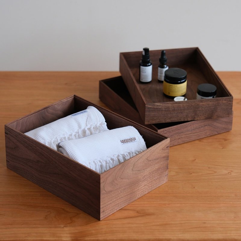 FAVORMADE | 3 层多功能箱 / 木制 3 层多功能箱（无把手） - 收纳用品 - 木头 