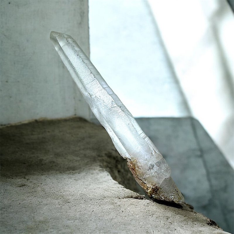 No.316 种子水晶 雷姆利亚 激光雷射水晶 山脉印记 钥匙水晶 原矿 - 摆饰 - 水晶 透明