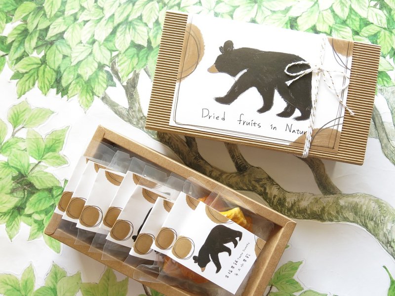 咖啡熊秋纷水果干小礼盒8入 - 水果干 - 新鲜食材 咖啡色