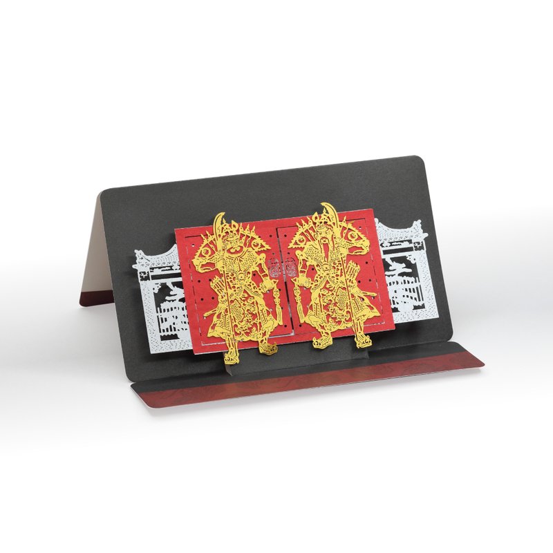 左右门神 - POSTalk 纸艺术立体卡 (LGC-07) - 卡片/明信片 - 其他材质 多色