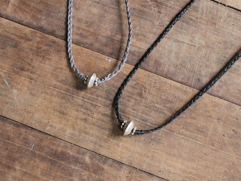 OMAKE 简约银珠项链 - 项链 - 其他金属 灰色