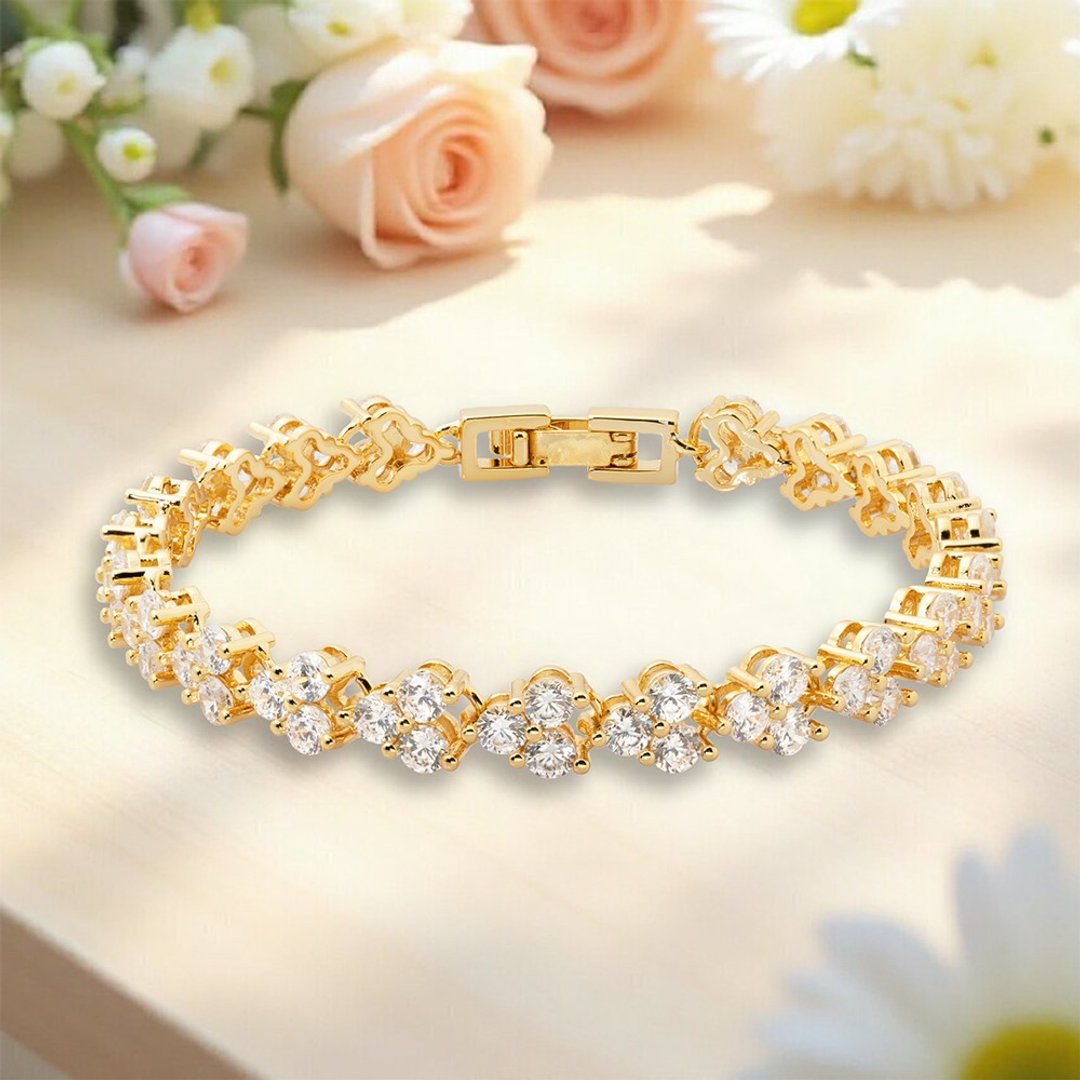 【DT&CREATION JEWEL】花映之环手链 - 金 |  周年礼 母亲节礼 - 手链/手环 - 其他材质 银色