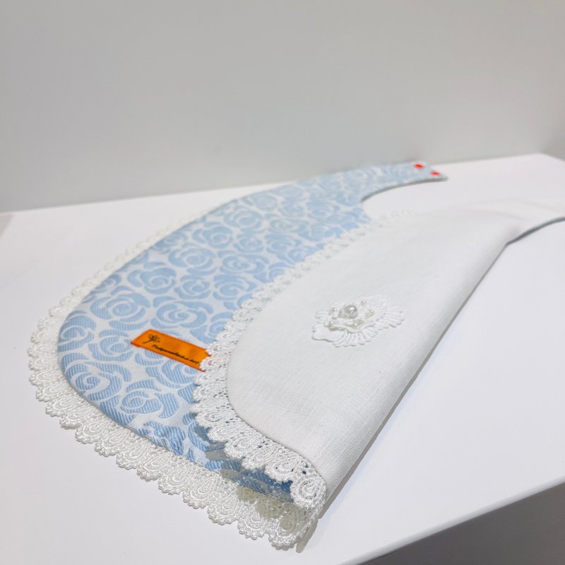 贵妇名媛指定款手工缝制围兜-法式蕾丝玫瑰提花 - 其他 - 棉．麻 