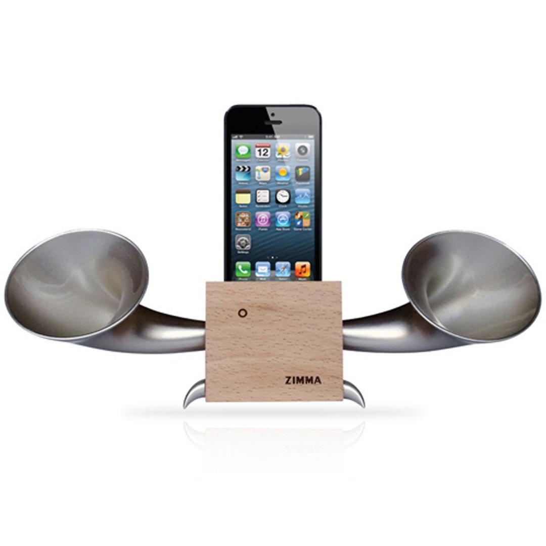 【开学季】优惠送!!专属 iPhone SE系列 ZIMMA-立体双声道 免提器 (赠送神奇伸缩面纸盒一个，不得挑选款式及颜色) - 摆饰 - 木头 