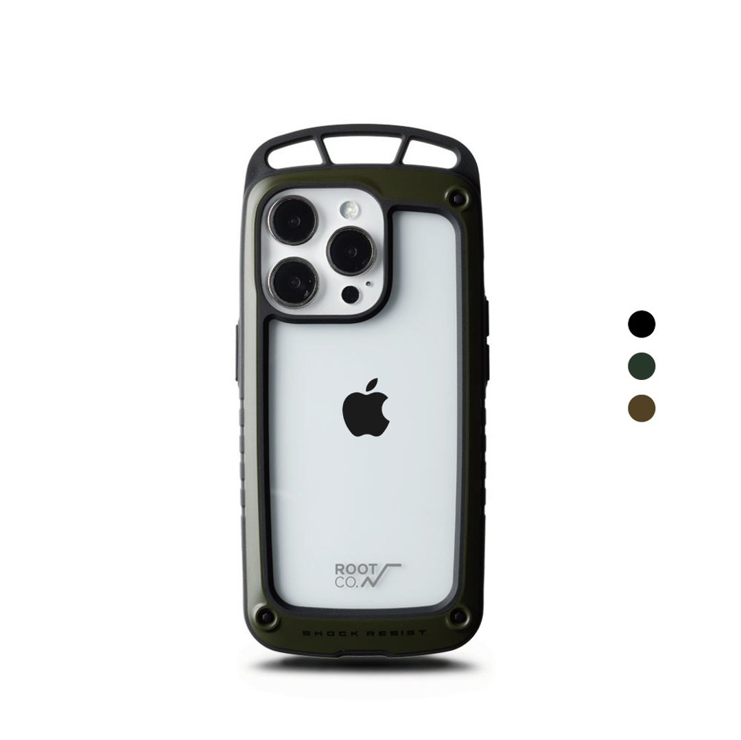 日本 ROOT CO. iPhone 14 Pro 透明背板上挂勾防摔手机壳 - 手机壳/手机套 - 塑料 多色