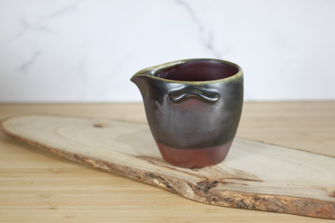 【沐春生活】200ml 天目釉 柴烧茶海 公道杯 莺歌叶敏祥手作 - 茶具/茶杯 - 瓷 