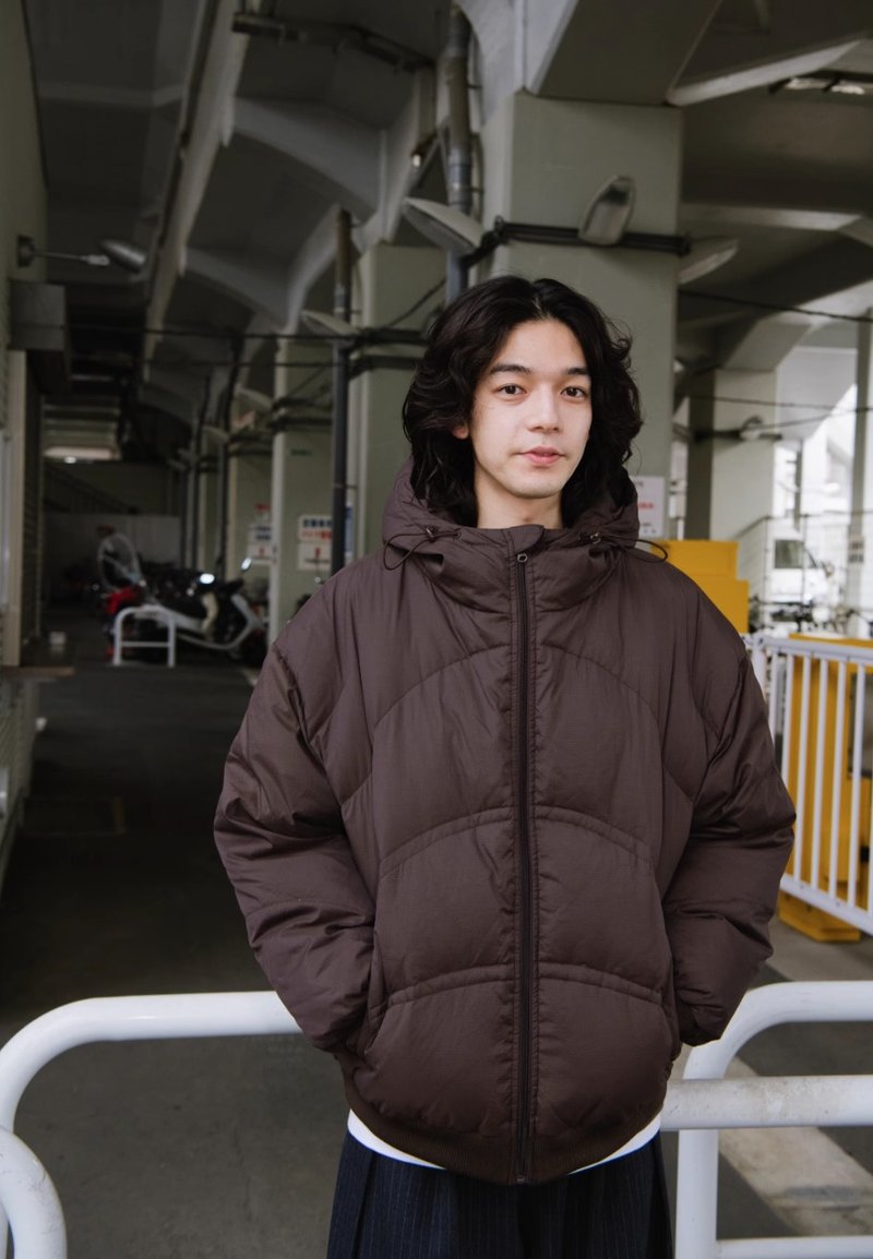 诗与面包 复古白鸭绒连帽羽绒服 - 男装外套 - 其他材质 多色