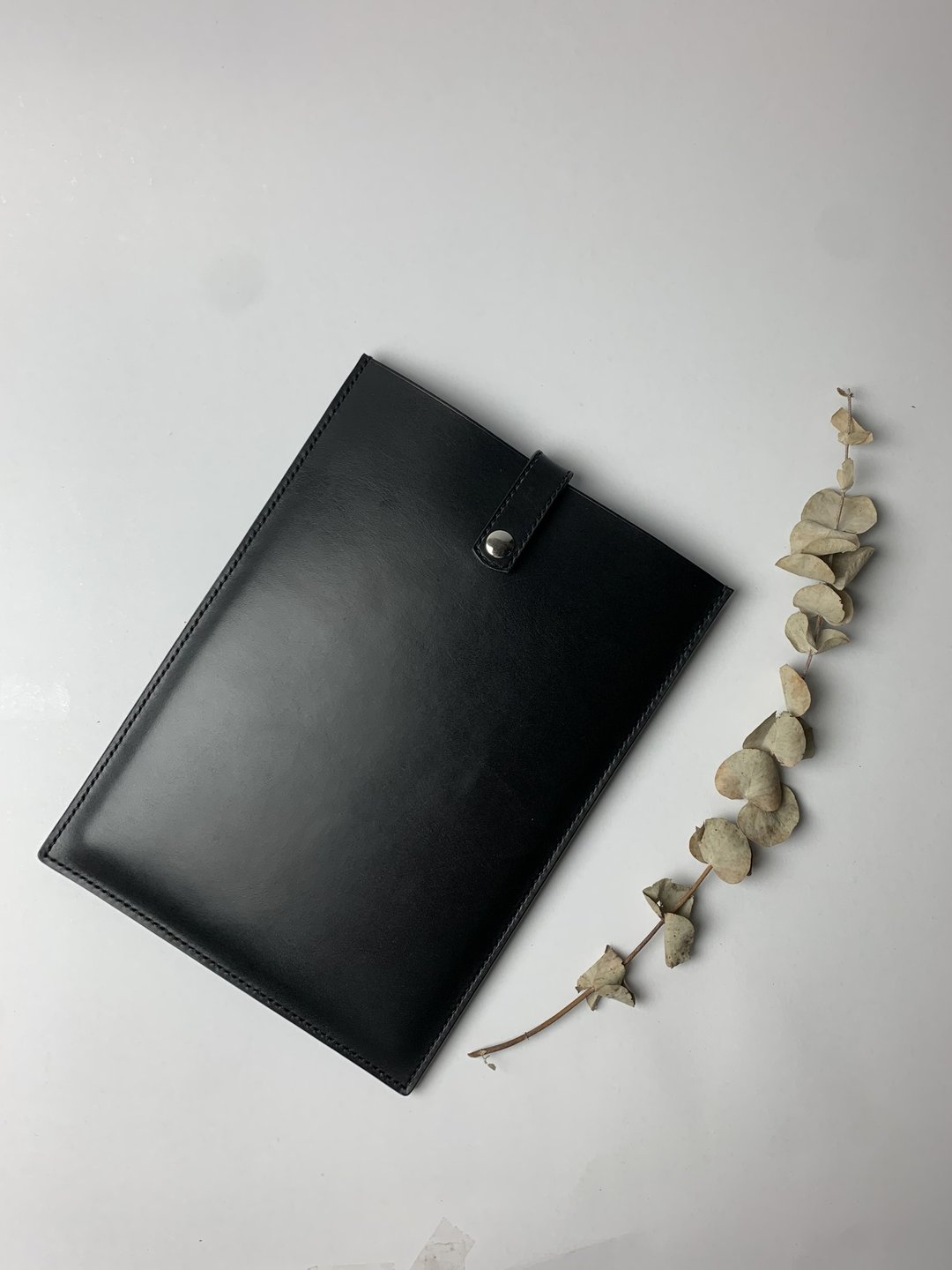 【免费刻名】 IPAD皮套订制 l Apple套 l 平板套 l 保护套 - 电脑包 - 真皮 黑色