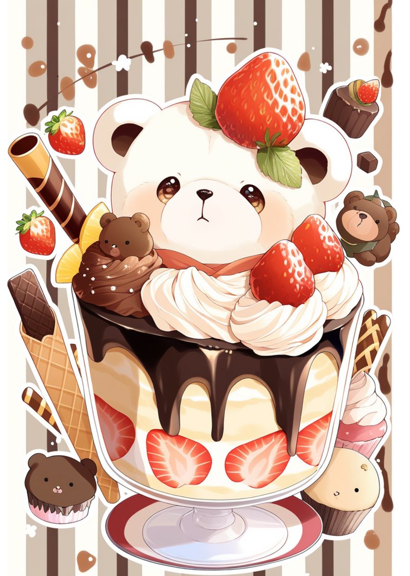 原创贴纸 背景/装饰 H95 - 贴纸 - 纸 