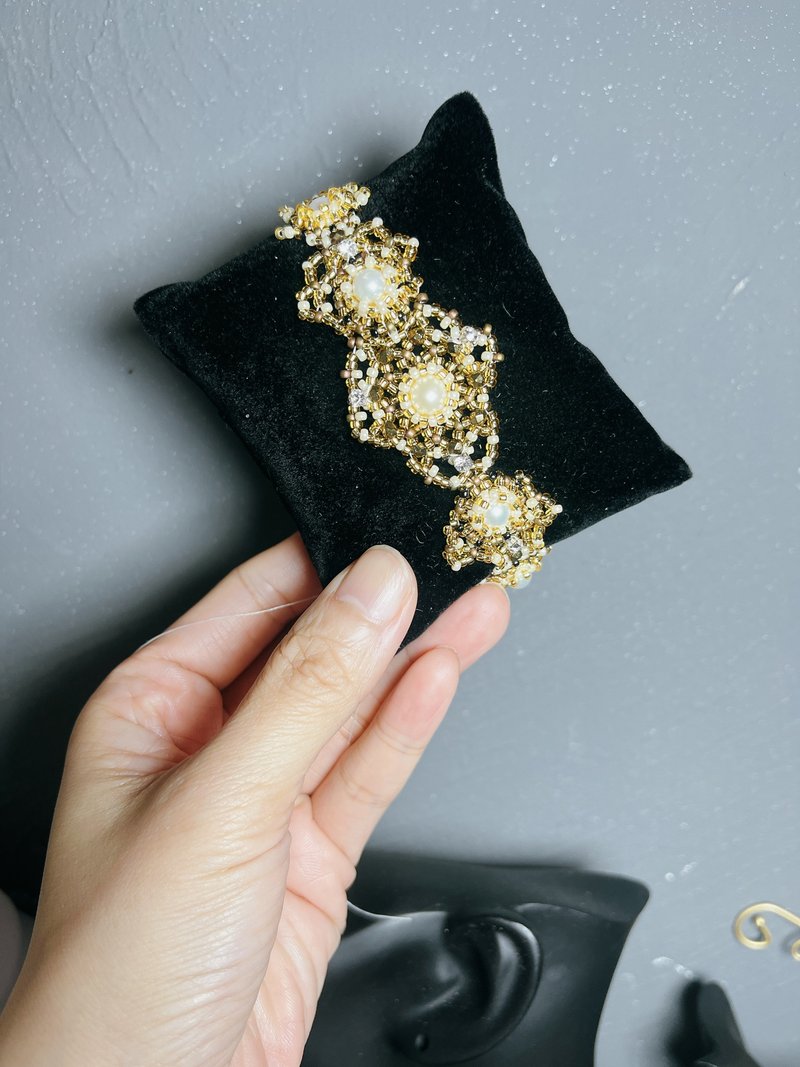 Meppy维多利亚华丽风珍珠手链 - 手链/手环 - 珍珠 金色