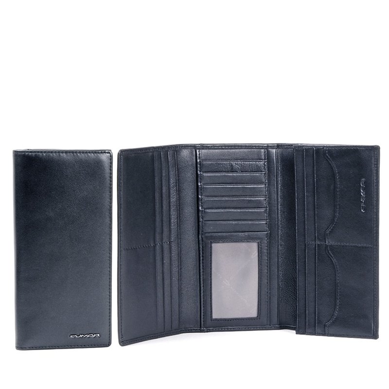 CUMAR 真皮/羊皮 SHEEP LEATHER 长夹 - 皮夹/钱包 - 真皮 黑色