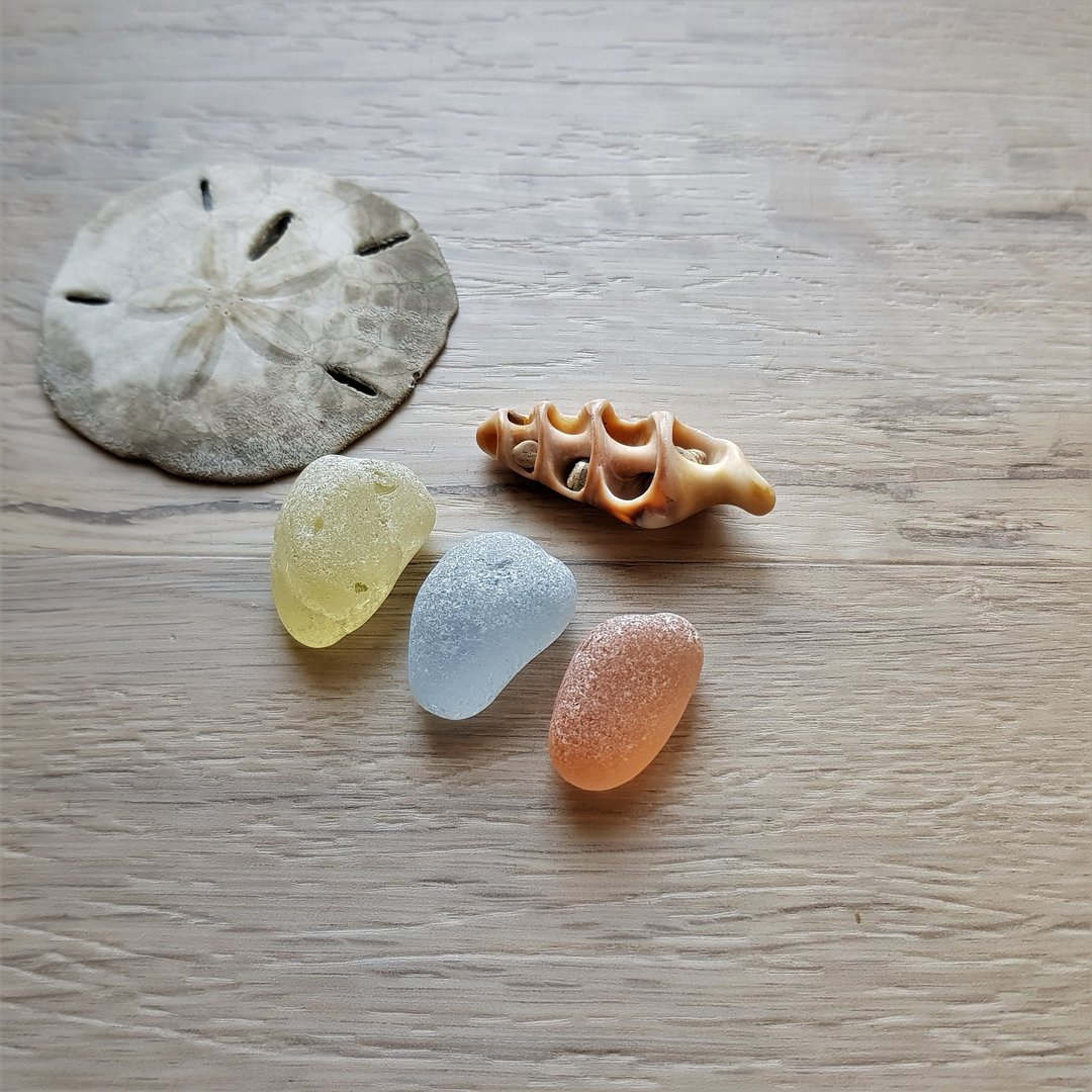 Pastel sea glass. Rare sea glass for you from the Japan Sea P036 - 其他 - 玻璃 多色