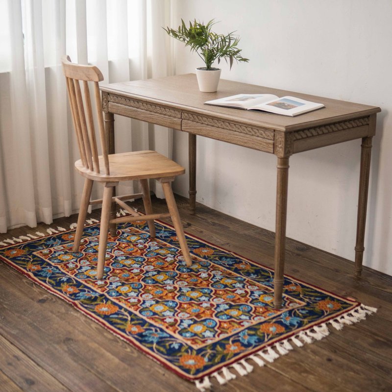 喀什米尔 羊毛手工编织 图腾地毯  － 风和日丽 大款 - 地垫/地毯 - 羊毛 多色