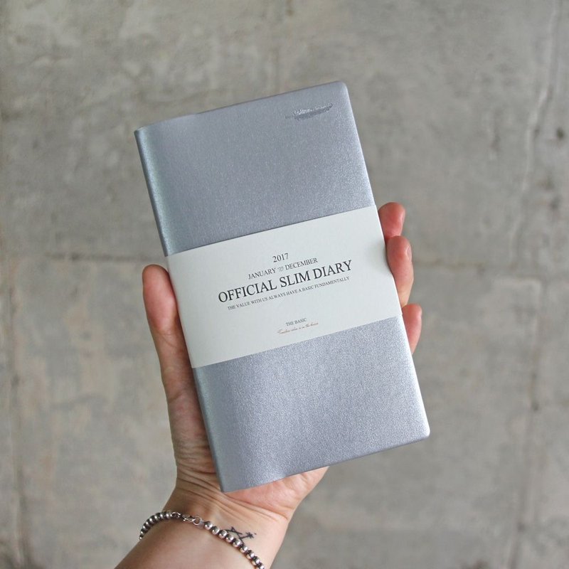 indigo-手帐年历-The basic皮革随身周志(无时效)V4-银河系,IDG71401 - 笔记本/手帐 - 纸 银色