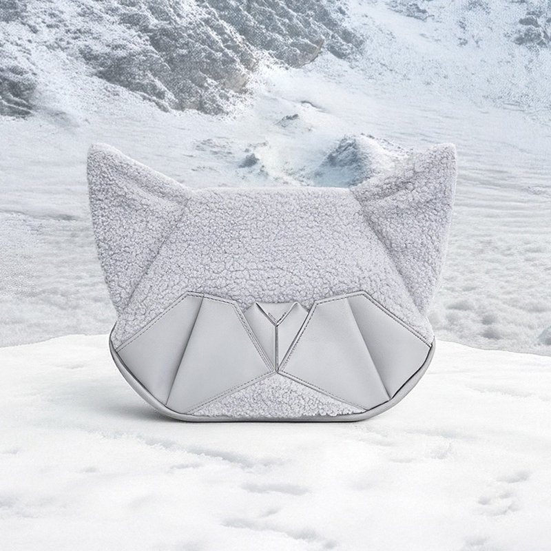 ORIBAGU 折纸包_灰绒猫 迷你包 - 侧背包/斜挎包 - 其他材质 灰色