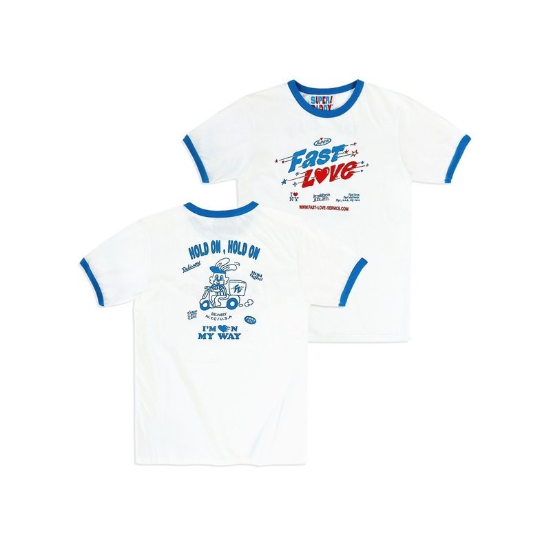 SUPERDADDY | Fast Love T-shirt 甜美可爱款 - 男装上衣/T 恤 - 其他材质 