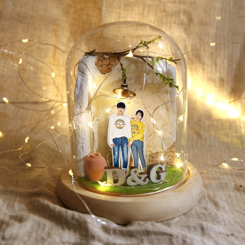 转角幸福小夜灯-定制化 - 灯具/灯饰 - 玻璃 黄色