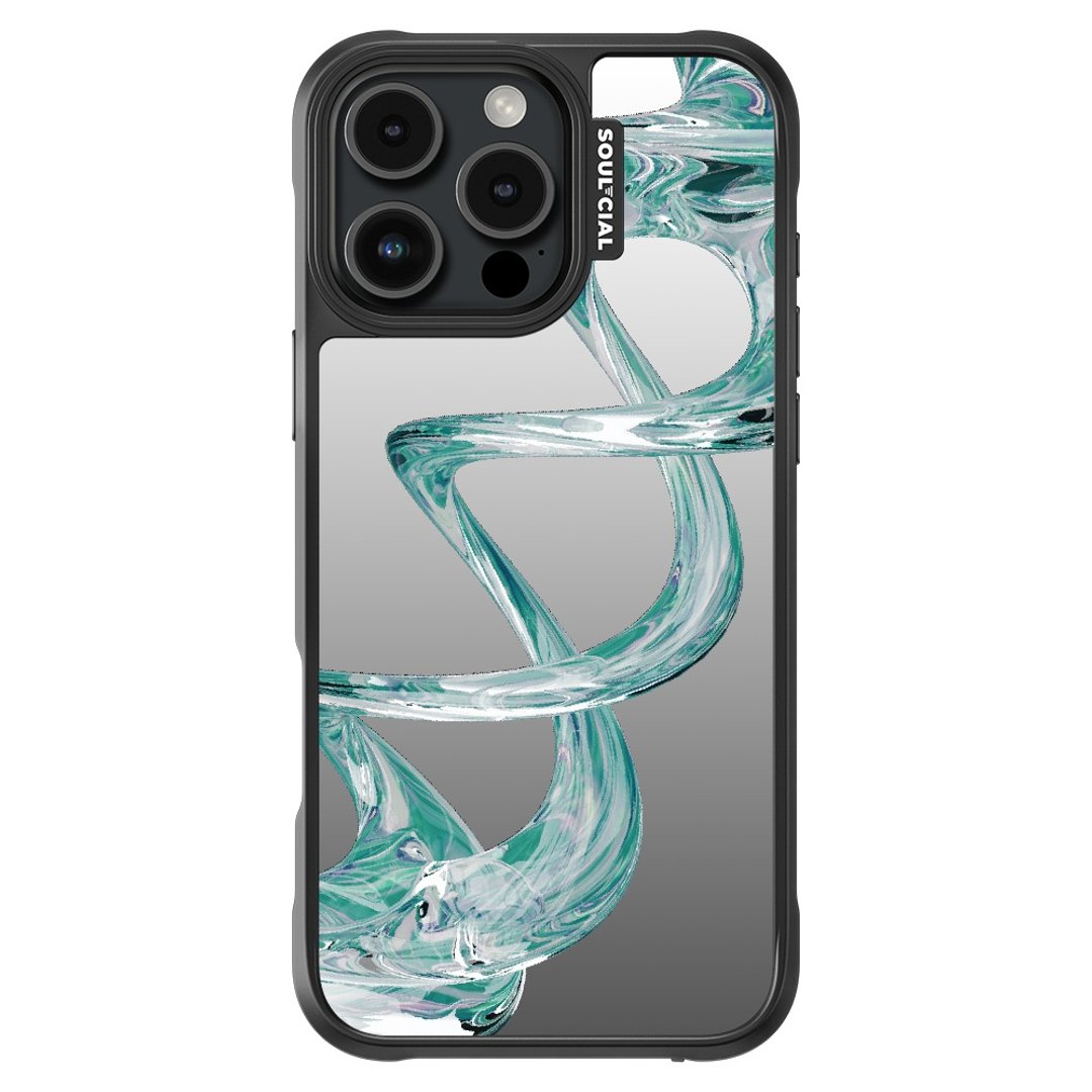 Metallic Artistic Fluid iPhone 16 手机壳 磁吸防撞保护壳 - 手机壳/手机套 - 其他材质 