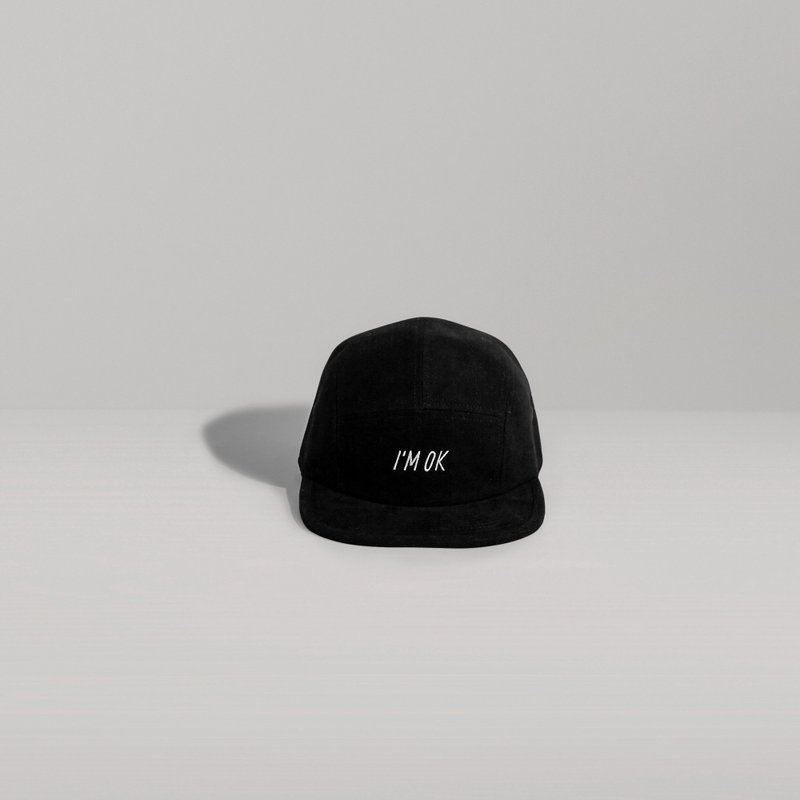 Cap 5-panel (Black) - 帽子 - 棉．麻 黑色