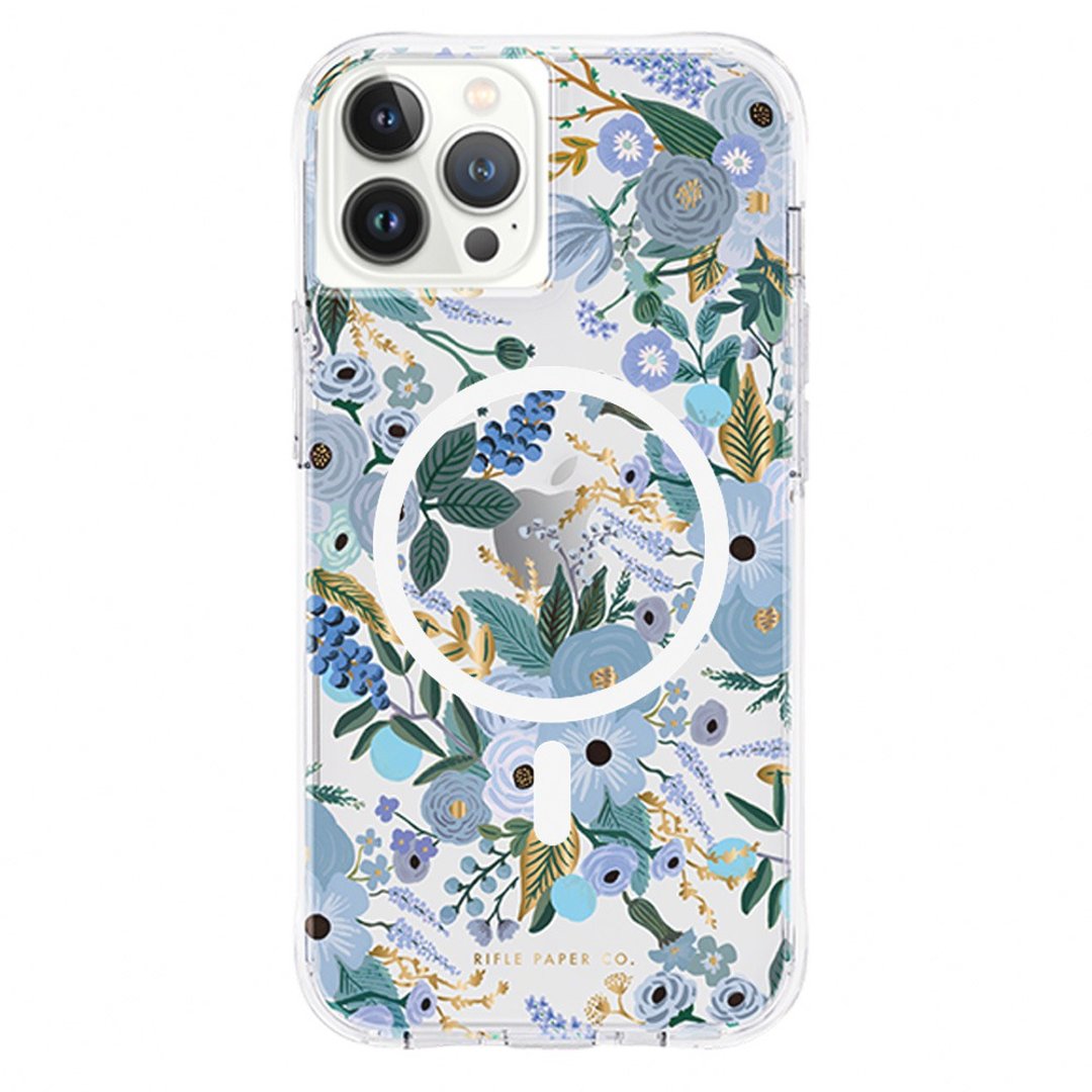 Rifle Paper Co.联名款 iPhone 14系列防摔抗菌花园派对蓝MagSafe - 数码小物 - 其他材质 
