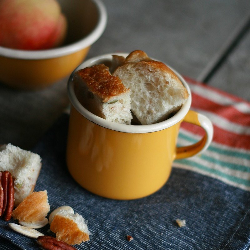 波兰Emalia Olkusz珐琅马克杯500ml(杏黄)(FDN000498) - 咖啡杯/马克杯 - 珐琅 黄色