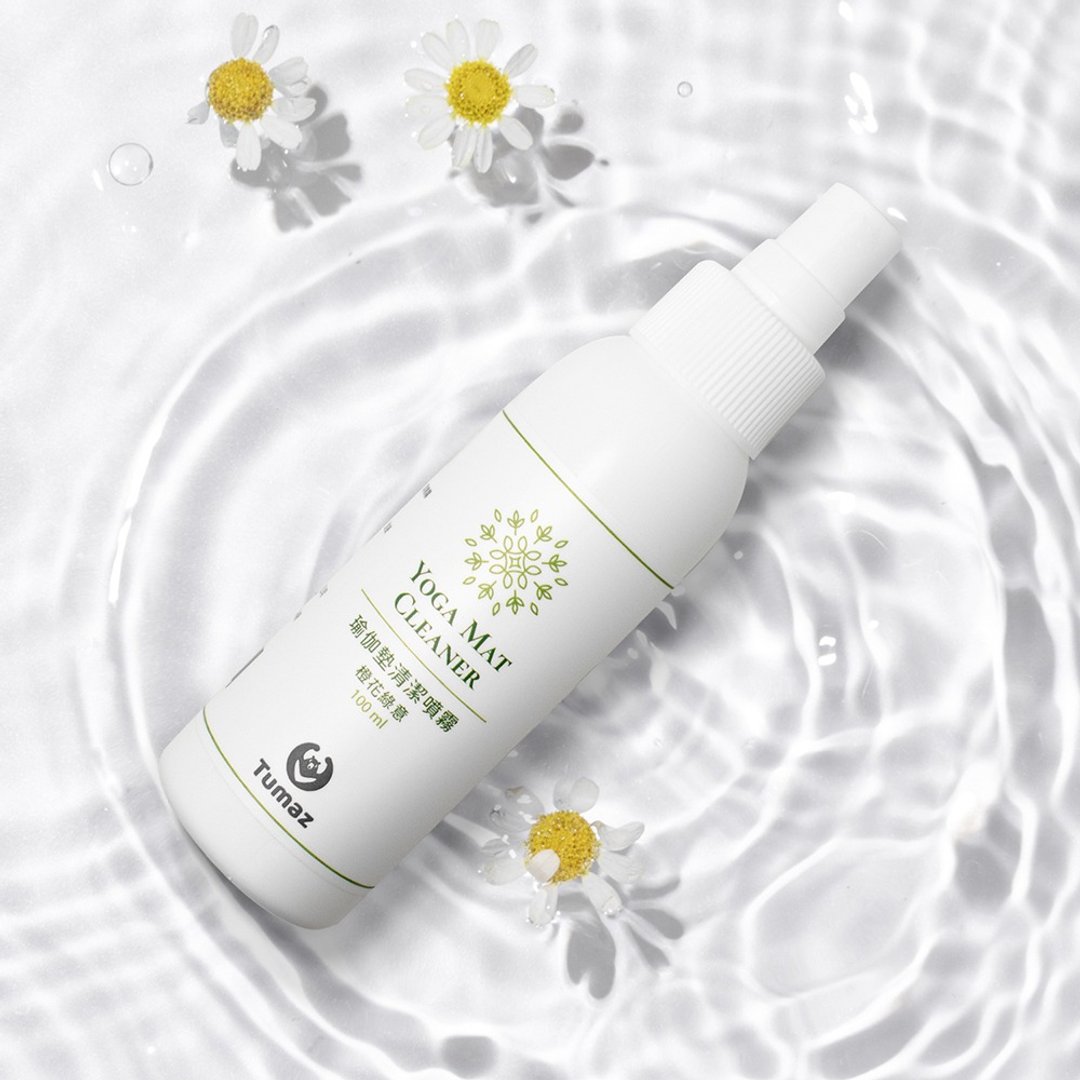 【Tumaz月熊】瑜伽垫清洁喷雾 台湾制 100ml 橙花绿意 草本香 - 其他 - 精油 白色