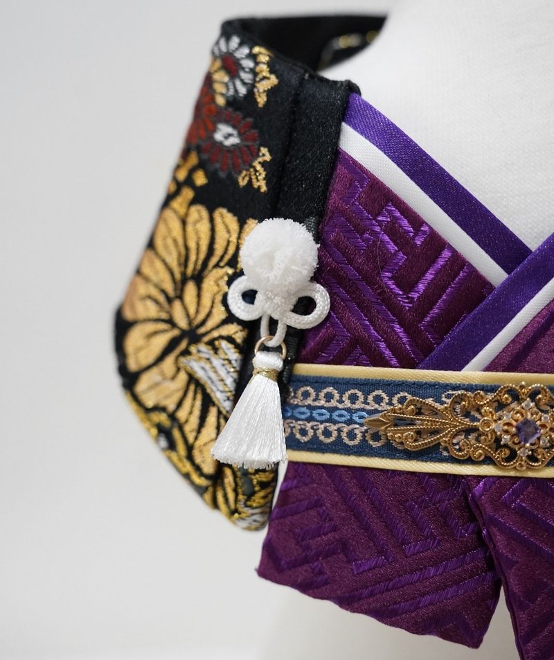 Crazy de Wan Sengoku Bib 战国系列 (Kuroshima BK) - 衣/帽 - 其他人造纤维 紫色