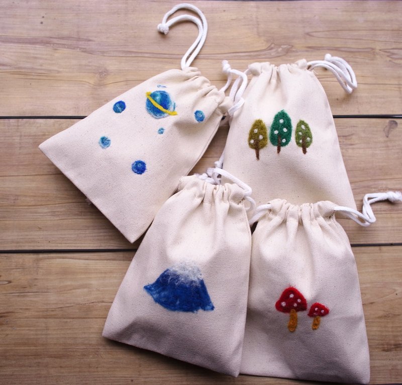 毡一个小世界  胚布小束口袋 - 其他 - 其他材质 白色