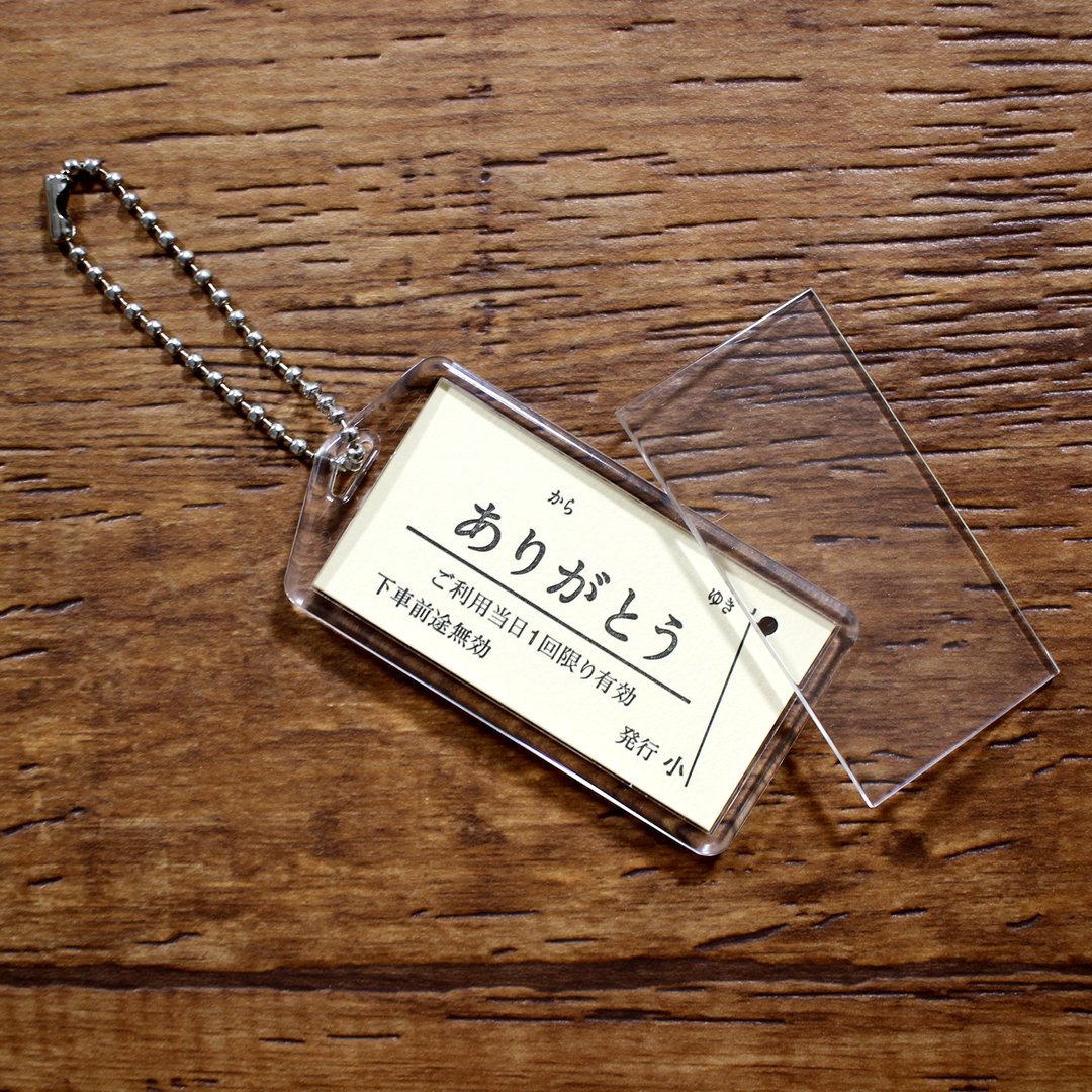 KIPPU KEYHOLDER (key holder, traditional train ticket) - 钥匙链/钥匙包 - 塑料 