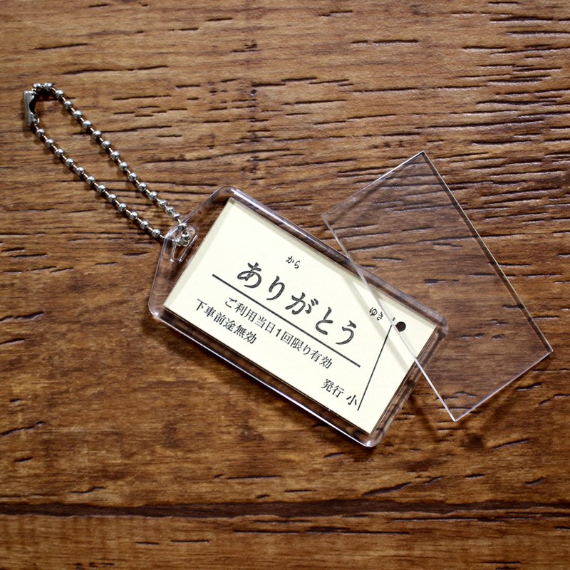 KIPPU KEYHOLDER (key holder, traditional train ticket) - 钥匙链/钥匙包 - 塑料 