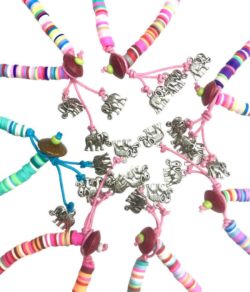 Elephants bracelet - 手链/手环 - 其他材质 多色